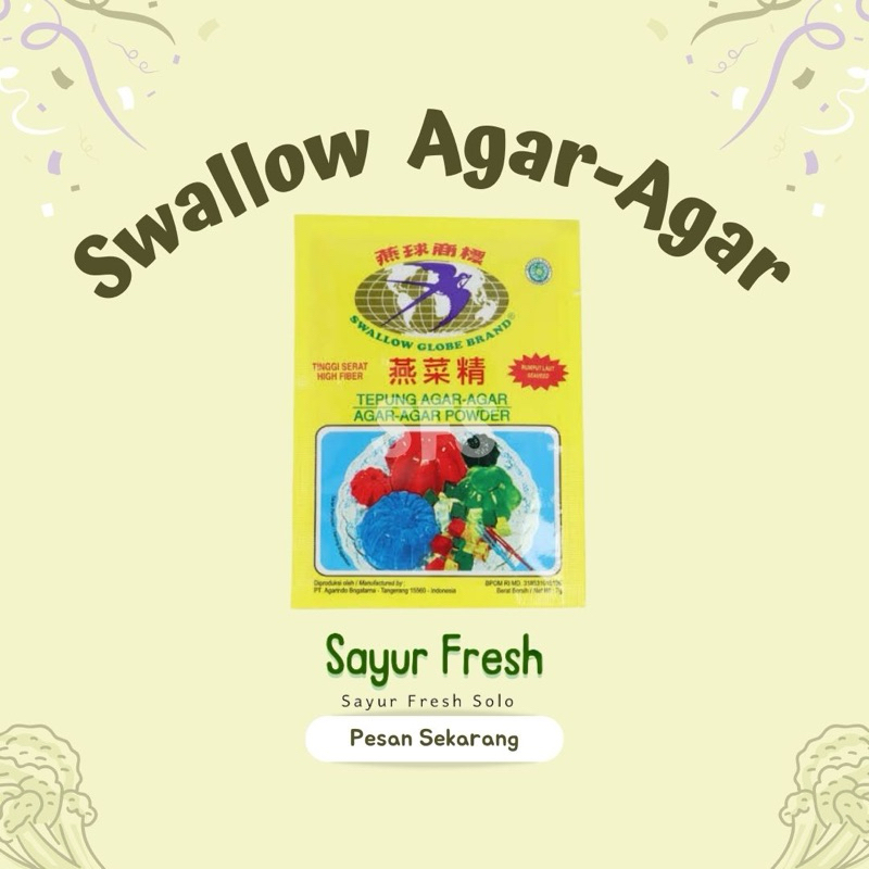 

Swallow Agar Agar Powder - Sayur Fresh Solo