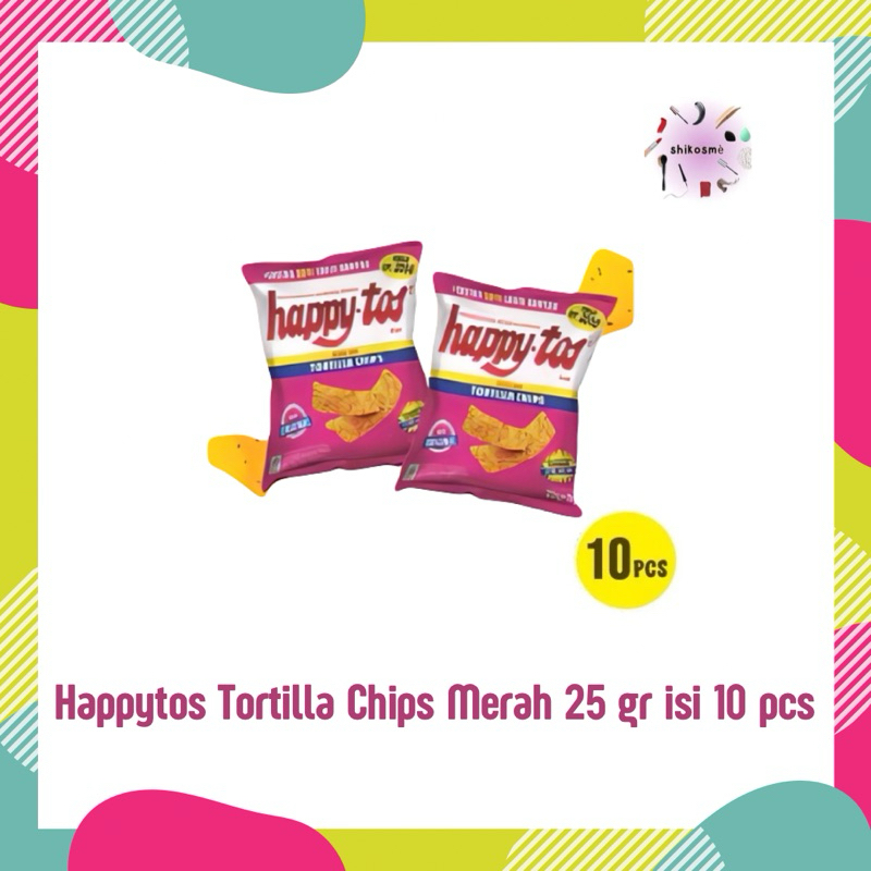 

Happytos Tortilla Chips Merah 25 gr isi 10 pcs