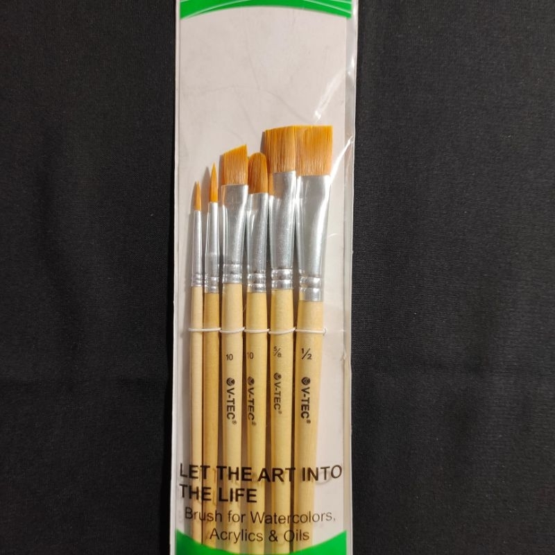 

Kuas lukis V-tec Type A21547 isi 6 / Kuas Lukis / Artist Brushes