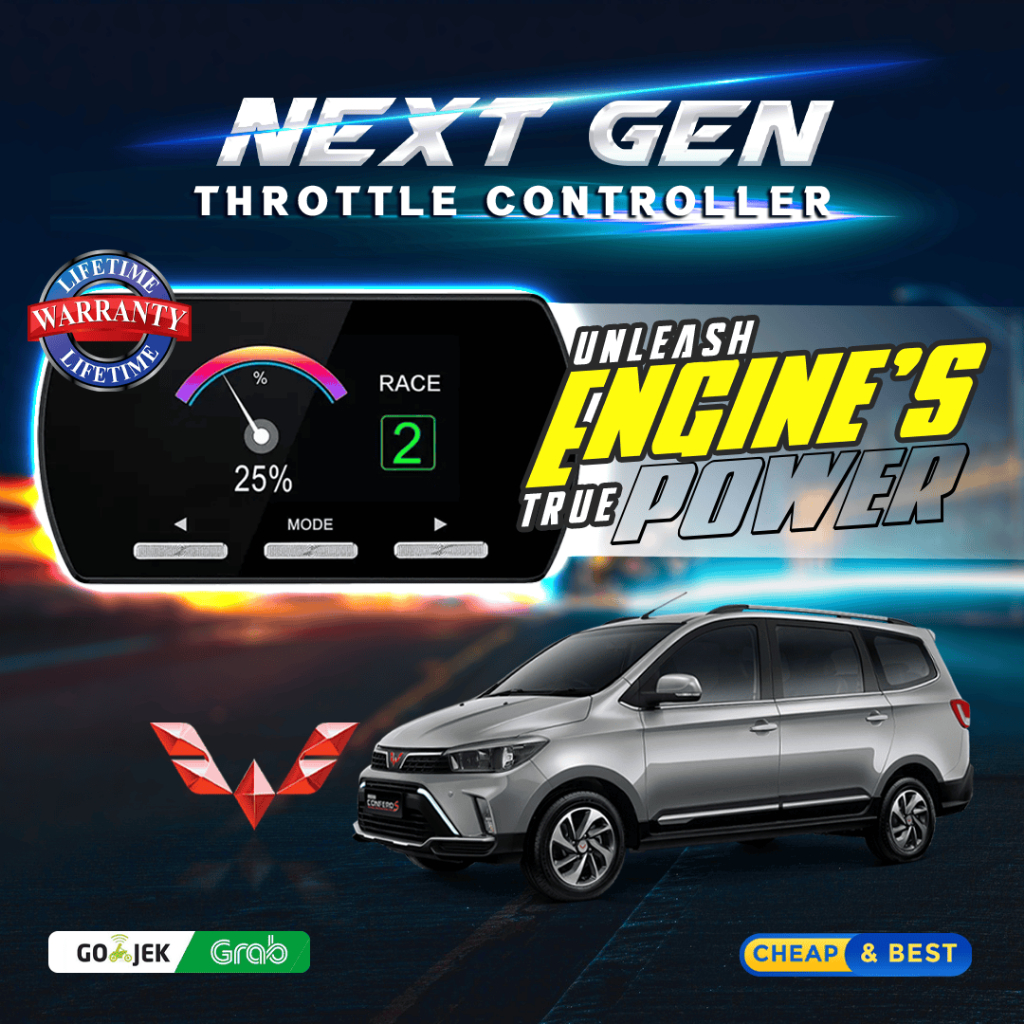 9 DRIVE WULING CONFERO PIGGYBACK NEXT GEN THROTTLE CONTROLLER REMAP