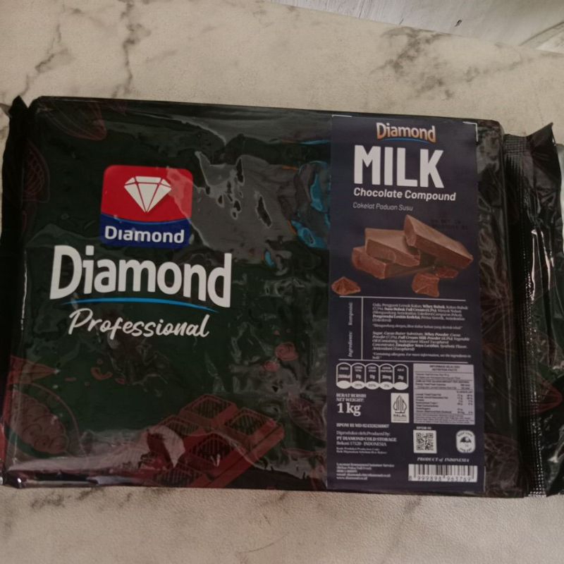 

DIAMOND MILK CHOCOLATE COMPOUND /COKLAT BLOK PERPADUAN SUSU 1KG