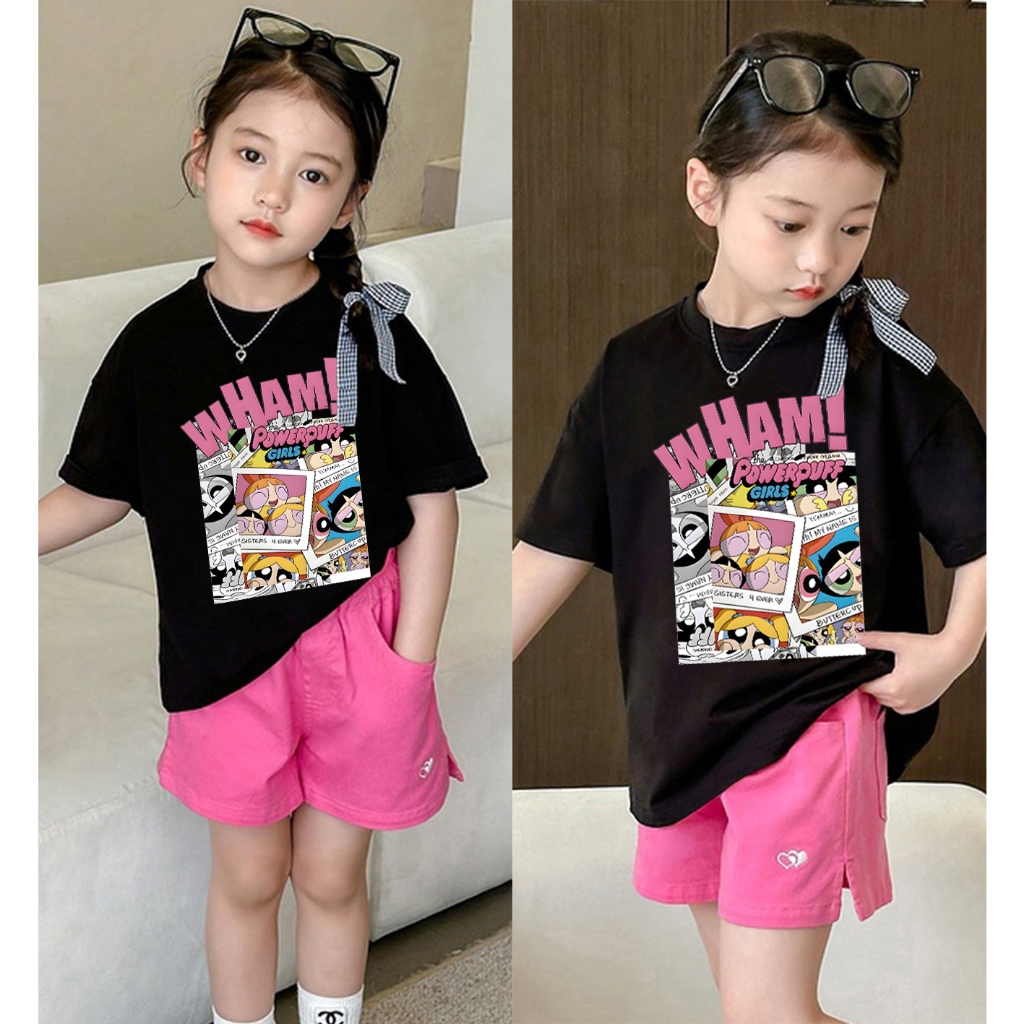 2-12 Tahun|cewek 10 tahunimport|Foto Polisi Polisi Feitian Pola Animasi Kartun Lucu |Kaos anak|Cetak