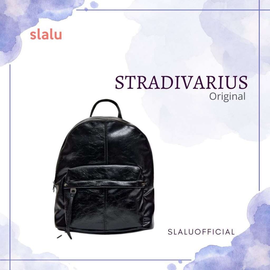 Tas Backpack Wanita Branded STRADIVARIUS Avandon ransel kulit multifungsi kampus sekolah remaja