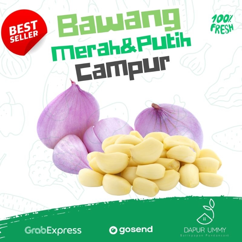 

Bawang merah dan Bawang putih Campur 250gr