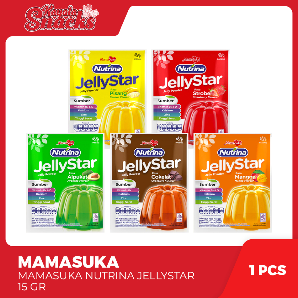 

MAMASUKA Nutrina Jellystar 15gr - 1 Pack x 20 Pcs