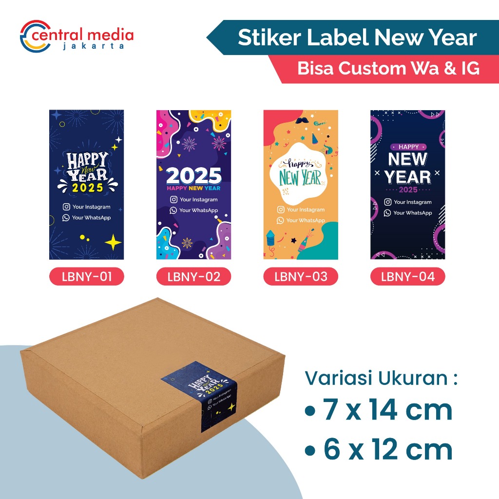 

Sticker Segel Box Label Hampers New Year Kado Tahun Baru