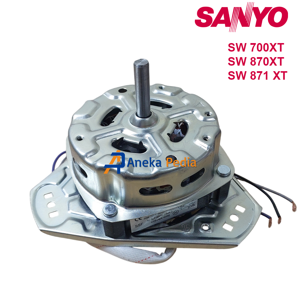 DINAMO PENGERING SANYO 7-8 Kg SW 700XT 870XT 871 XT Motor SPIN Mesin Cuci 2 Tabung Smart Bauty 700 8