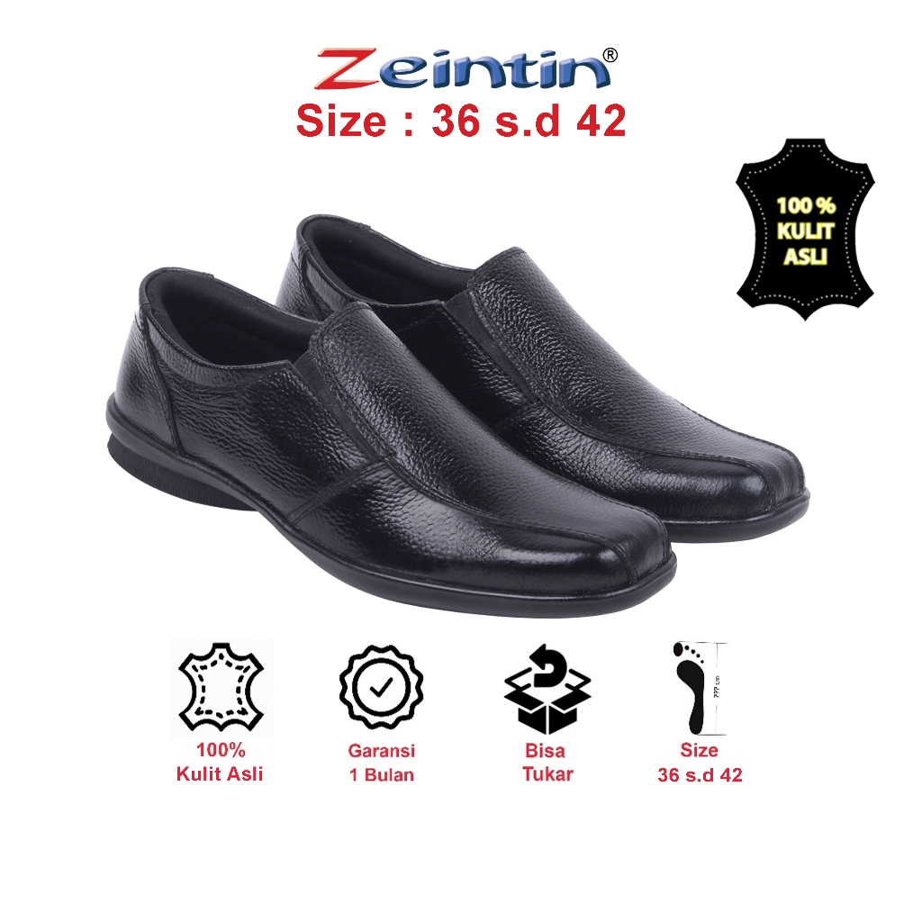Zeintin - Sepatu Pantofel Wanita Sepatu Kerja Wanita Bahan Kulit Zeintin BJ