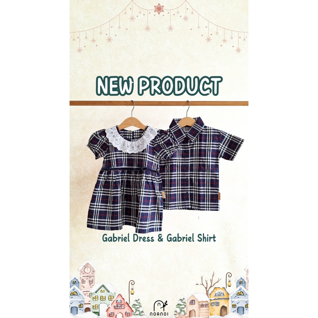 Dress anak & bayi| Spesial Edition Noanoi Dress and Shirt Anak | Dress natal | kemeja natal | dress 