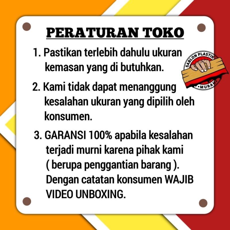 Arwana_Berry Sablon Plastik Pp 8X12 (Tebal 0,4), 20X35 (Tebal 0,6) Custom Tahan Air Harga