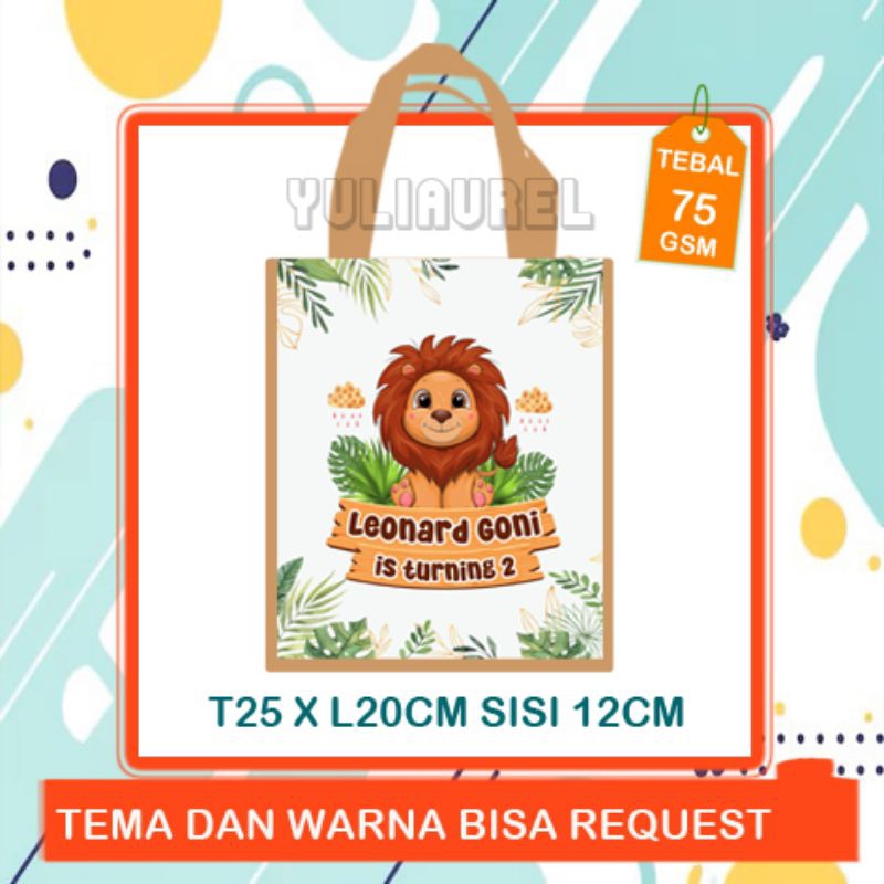 

tas ulang tahun lion safari cute tas ultah lion