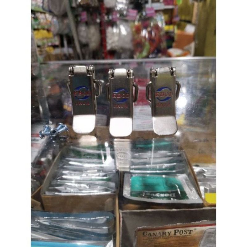 Klem Koper Jepitan Tebok Ebod Jaya Isi 3 Pcs Klem Sangkar Kandang Burung - Anti Karat