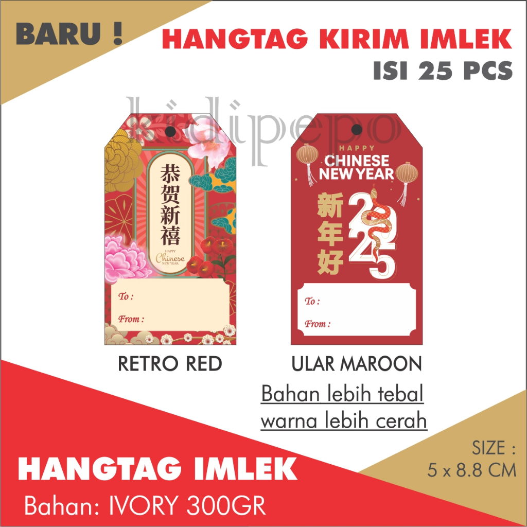 

HANGTAG KIRIM IMLEK CNY (uk 5x 8.8 cm) – ISI 25 PCS