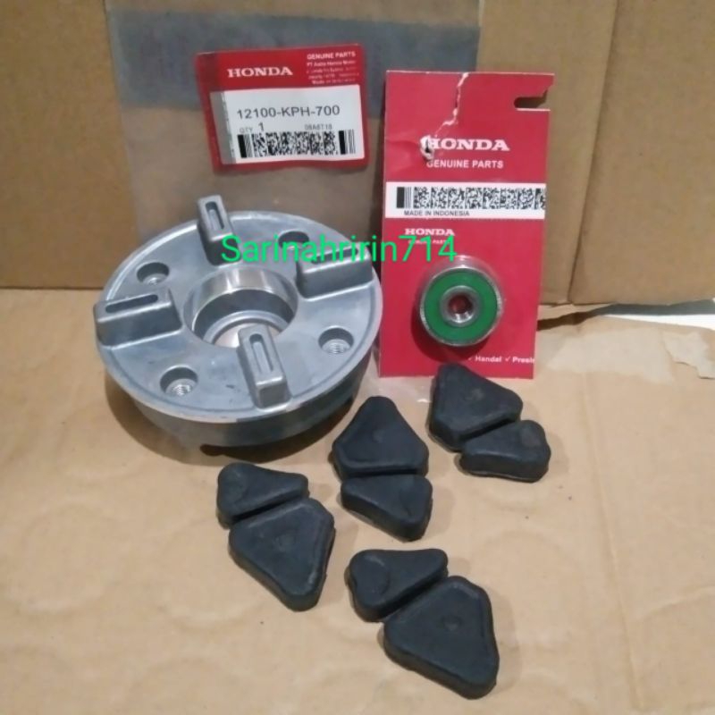 NAP GIR DUDUKAN GIR+KARET TROMOL+BEARING KHARISMA SUPRA X 125 SUPRA FIT NEW KPH