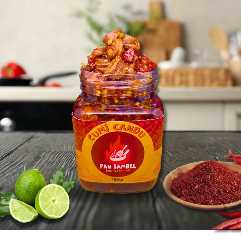 

Sambal cumi pedas (cumi candu) 150gr by Pan Sambel