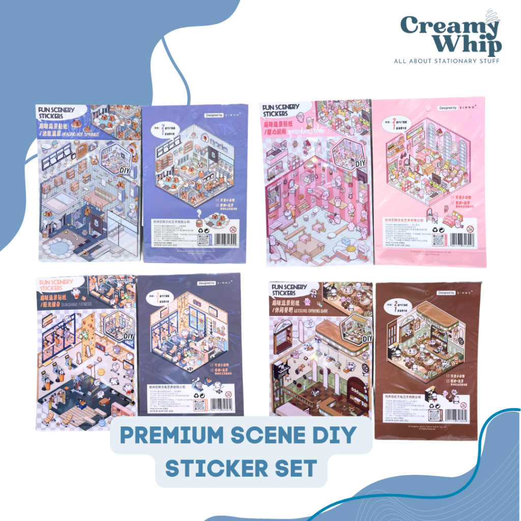 

Premium DIY Cute Chibi Sticker Set - Sticker Dekorasi Do It Yourself Puzzle Sticker Lucu
