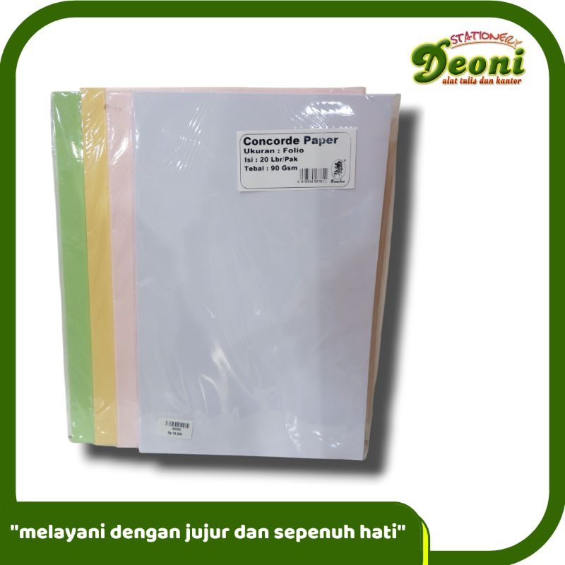 

BAMBOO Kertas Karton Concorde 90gsm A4 F4 (1 Pak / 20 Lembar)