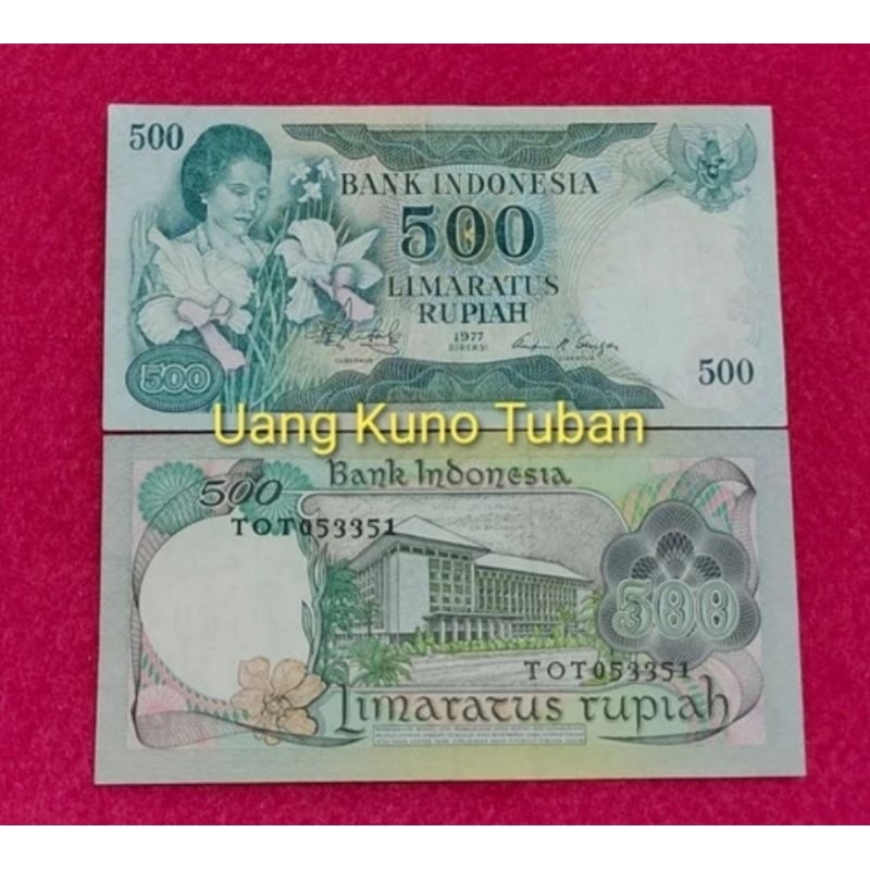 uang kuno 500 rupiah tahun 1977 . 500 rupiah konde