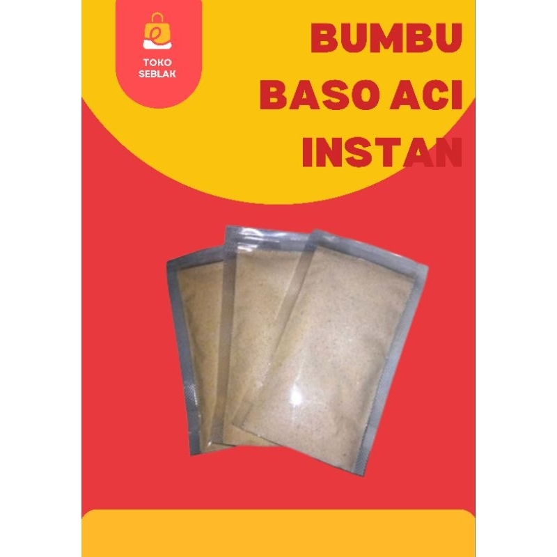 

Toko seblak bumbu baso Aci instan 100gr/Bumbu boci instan cuanki seblak