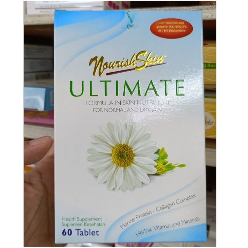 Nourish Skin Ultimate 60's 100% Original.Melembabkan kulit / Mencerahkan Kulit