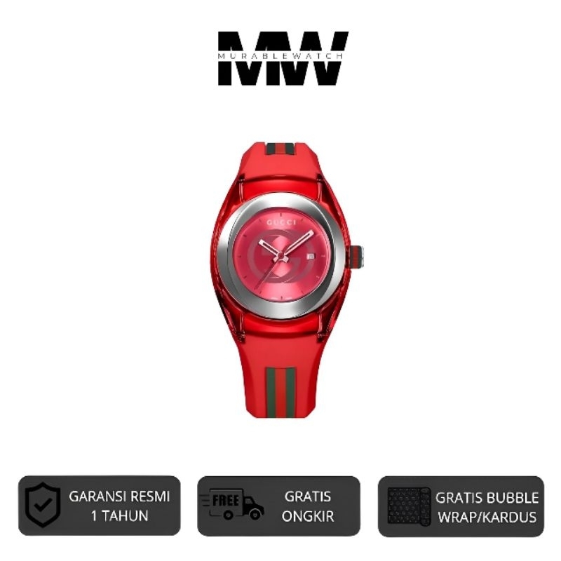 Jam Tangan Super GC Watch Sync Outlet BlackPlain Ya137303 Red