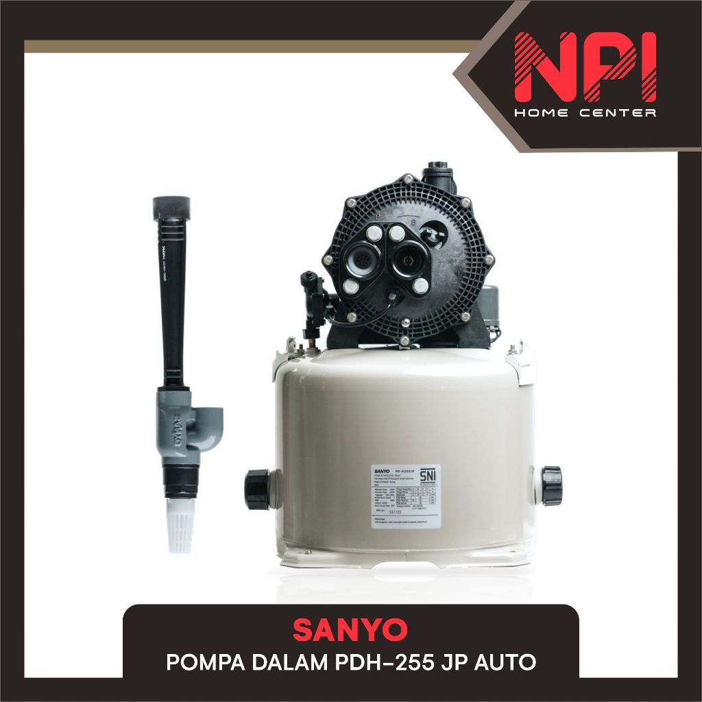 Sanyo - Pompa Air / Jet Pump Sumur Dalam Tabung Pdh 255 Jp / Pdh255Jp