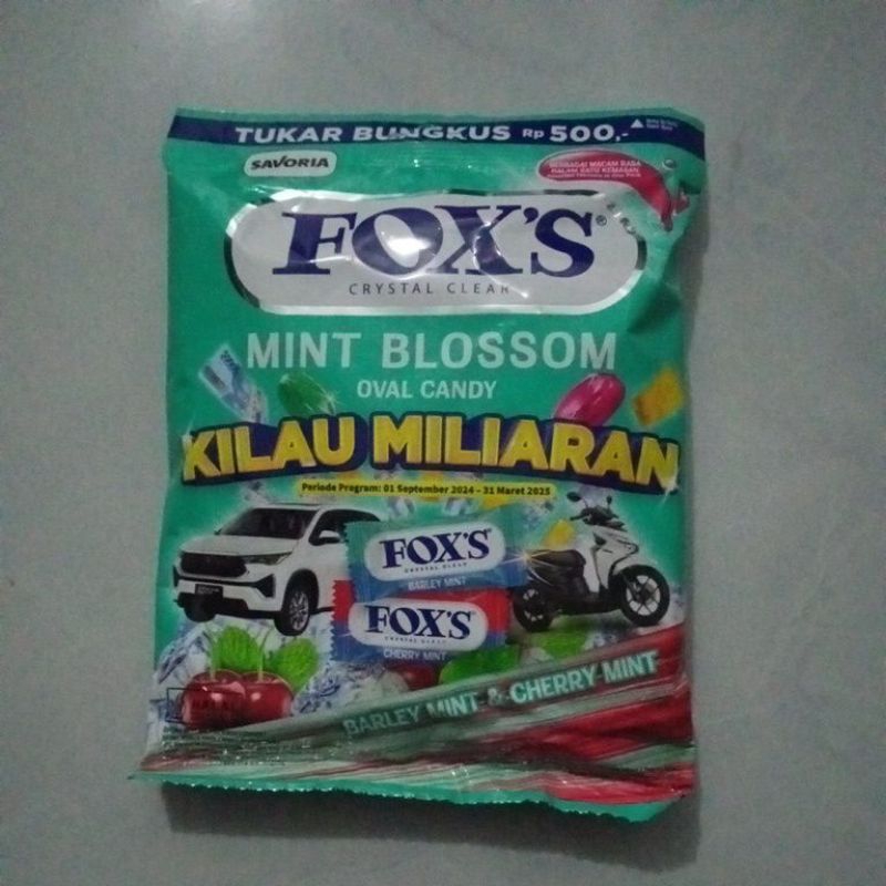 

Permen Foxs oval candy Mint Blossom