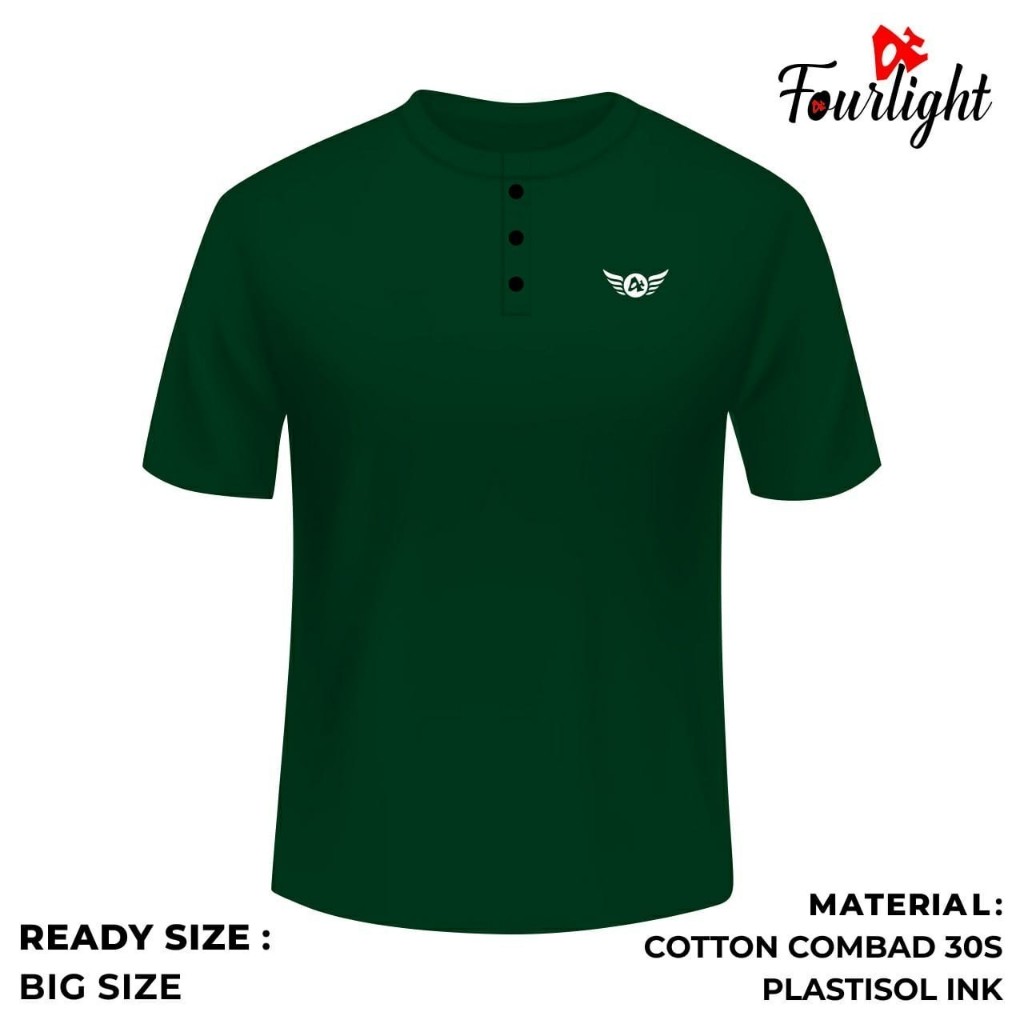 ORIGINAL KAOS DISTRO JUMBO PRIA KANCING XXL XXXL (LD 120) KAOS KANCING PRIA JUMBO 2 XL 3XL LD 120