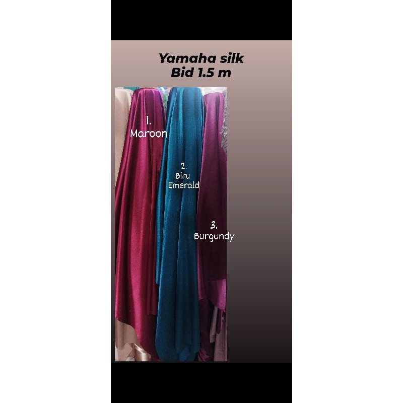 kain polos premium silk