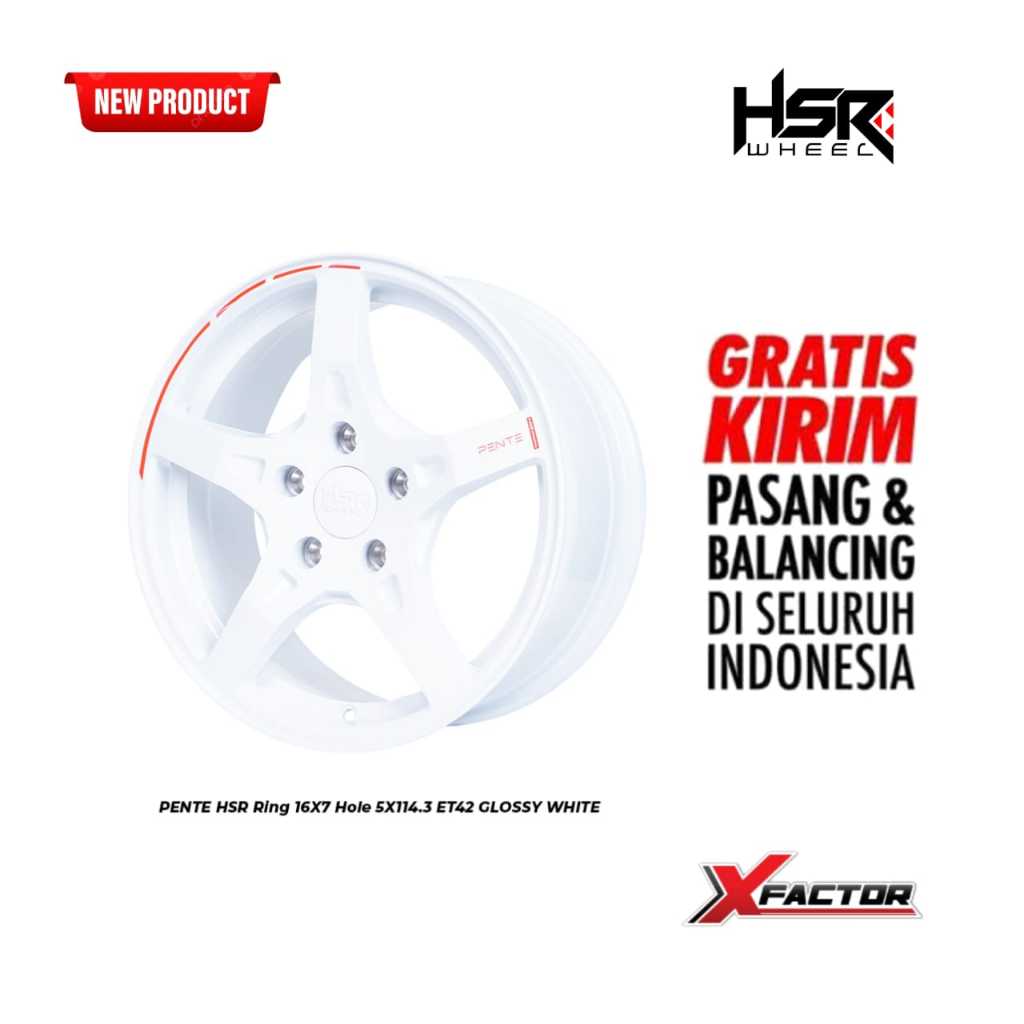 VELG TERIOS R16 VELG HSR RING 16 HSR PENTE R16X7 H 5X114,3 ET 42