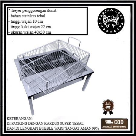 Freyer penggorengan donat / wajan donat multifungsi / wajan penggorengan donat chicken serbaguna