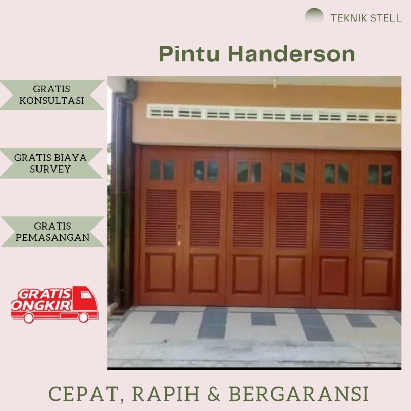 Pintu Handerson Sliding / Pintu Henderson Lipat / Pintu Garasi / Pintu Toko / Pintu Warung / Pintu R