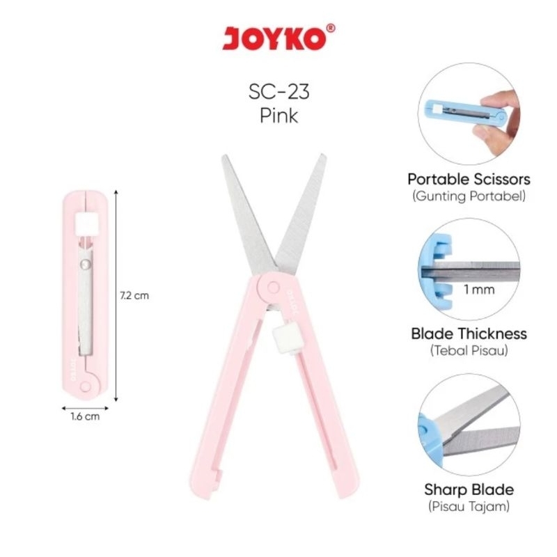 

Gunting Mini Portable Scissors Joyko SC-23