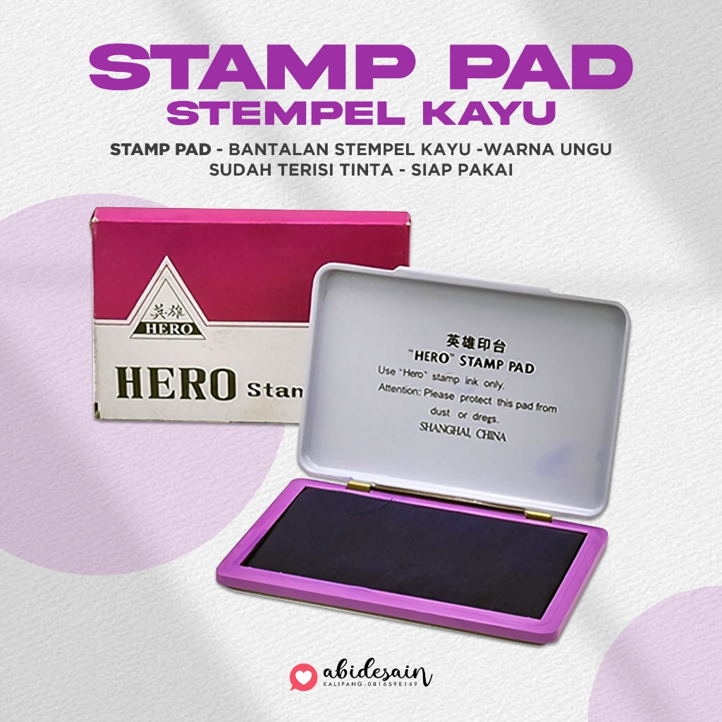 

STAMP PAD - BANTALAN STEMPEL KAYU