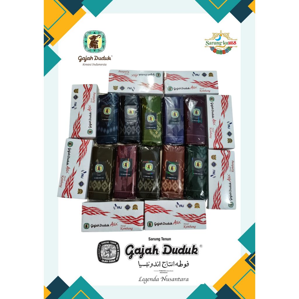 Sarung Gajah Duduk Batik Kembang Original – Elegan dan Nyaman