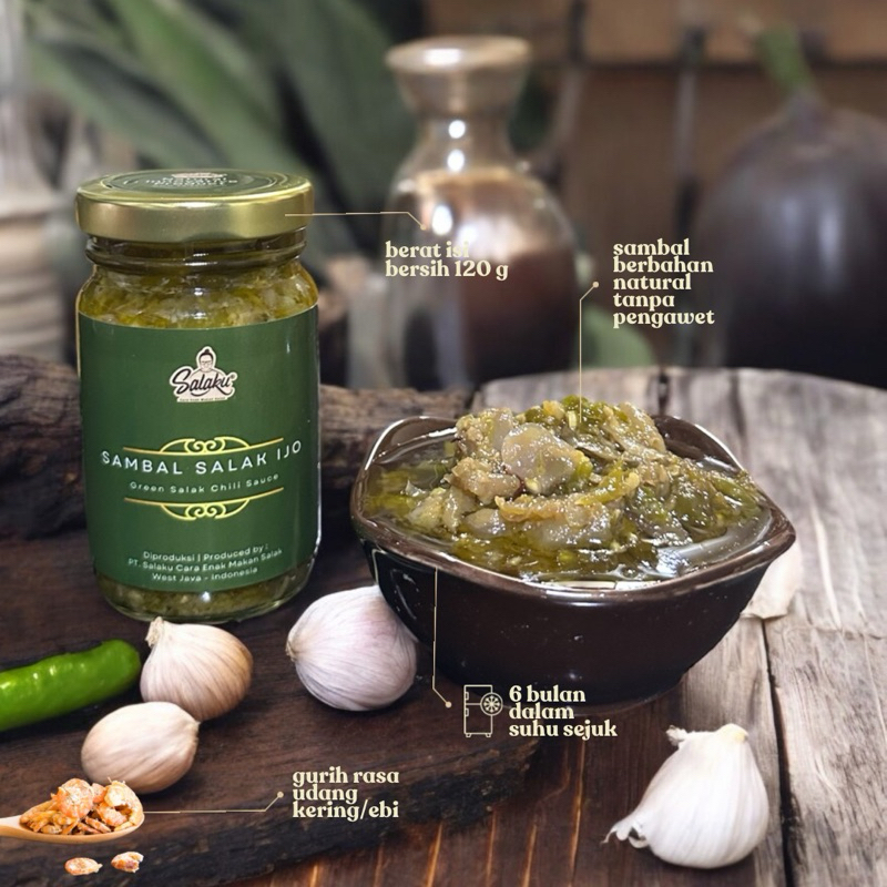 

Sambal Salak Cabe Ijo SALAKU Botol 120 g
