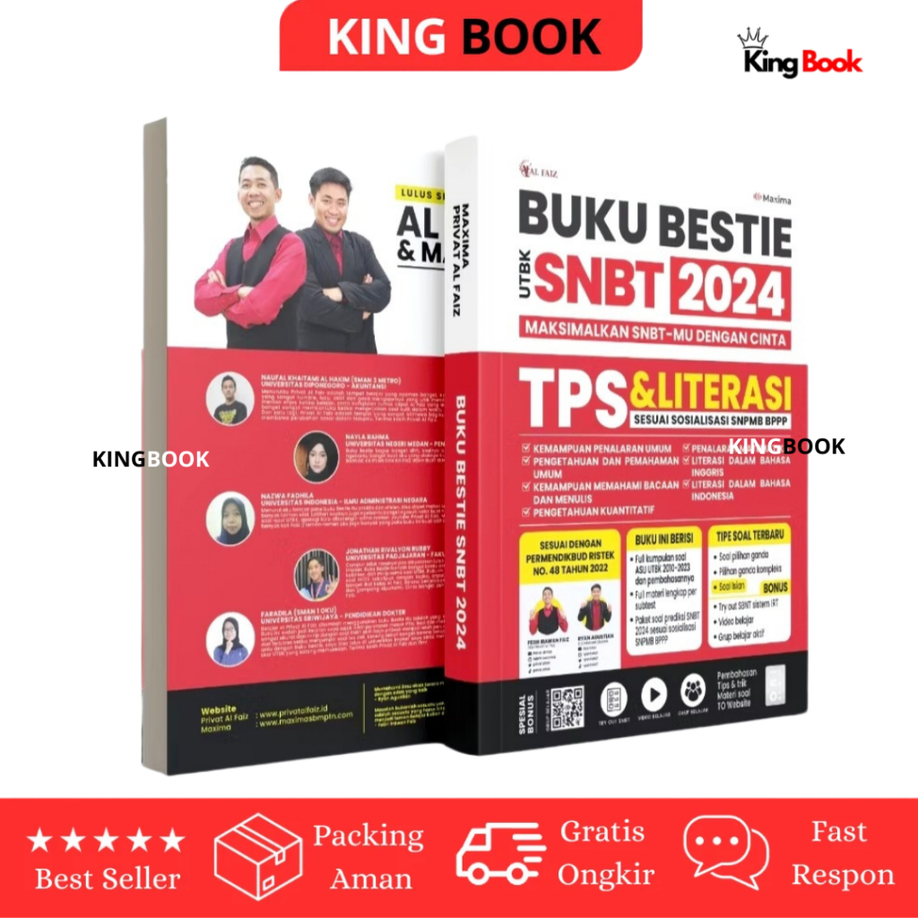 Buku Bestie UTBK - SNBT 2024 sesuai sosialisasi SNPMB BPPP Terlengkap dan Terbaru