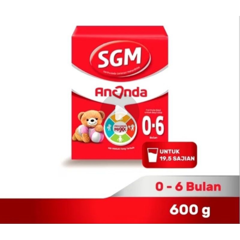 

Susu SGM Ananda 0-6 bulan 600 gram/ susu formula bayi/ susu bayi