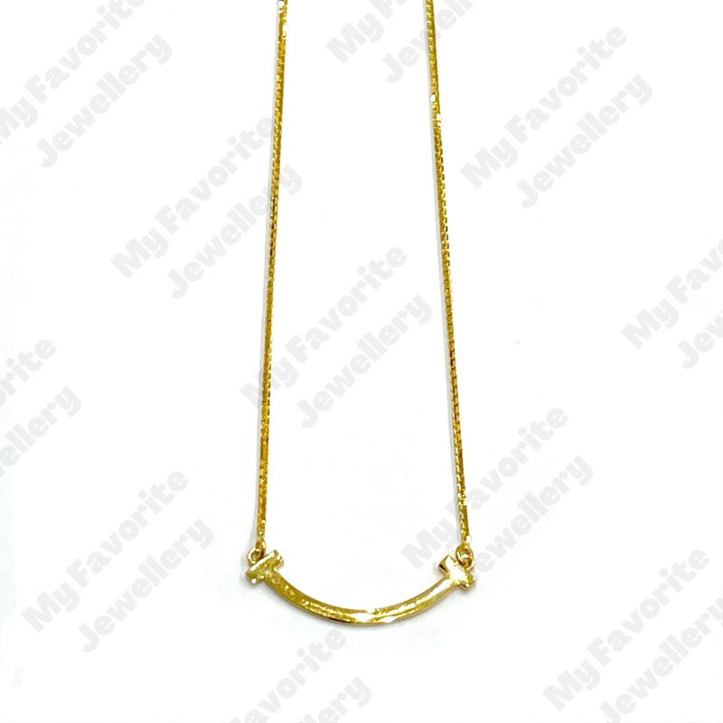 Kalung Smile Simple TERBARU EMAS ASLI Kadar 700 dan 875