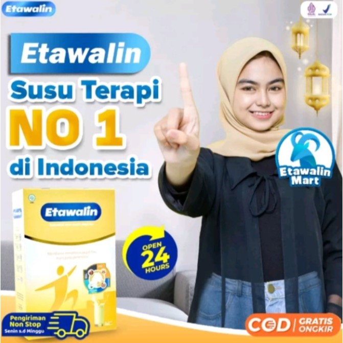 

TERMURAH !!! Etawalin (1B0X) Susu Tulang Dan Nyeri Sendi 200gr