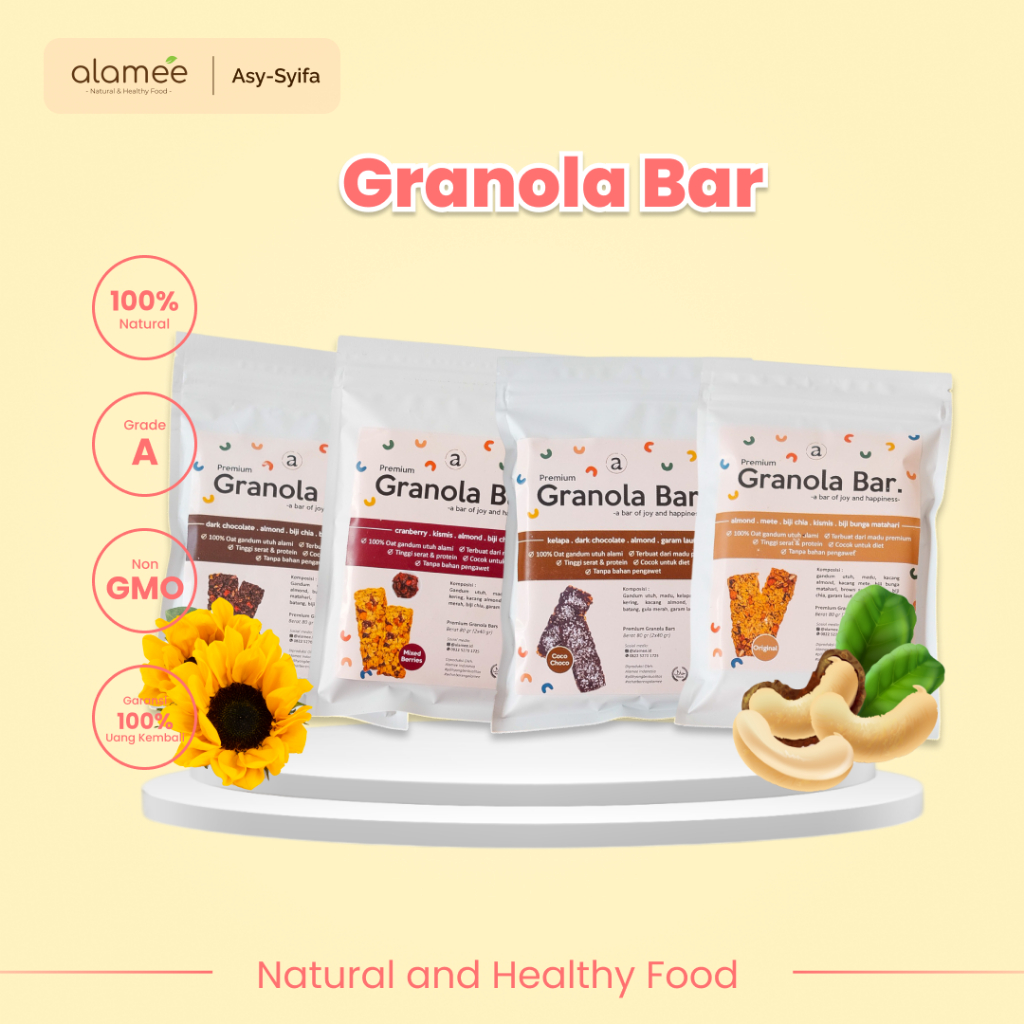 

Granola Bar Bites Snack Sehat Makanan Anak Bayi Dan Balita Oatmeal Kue Kering Cookie Cookies