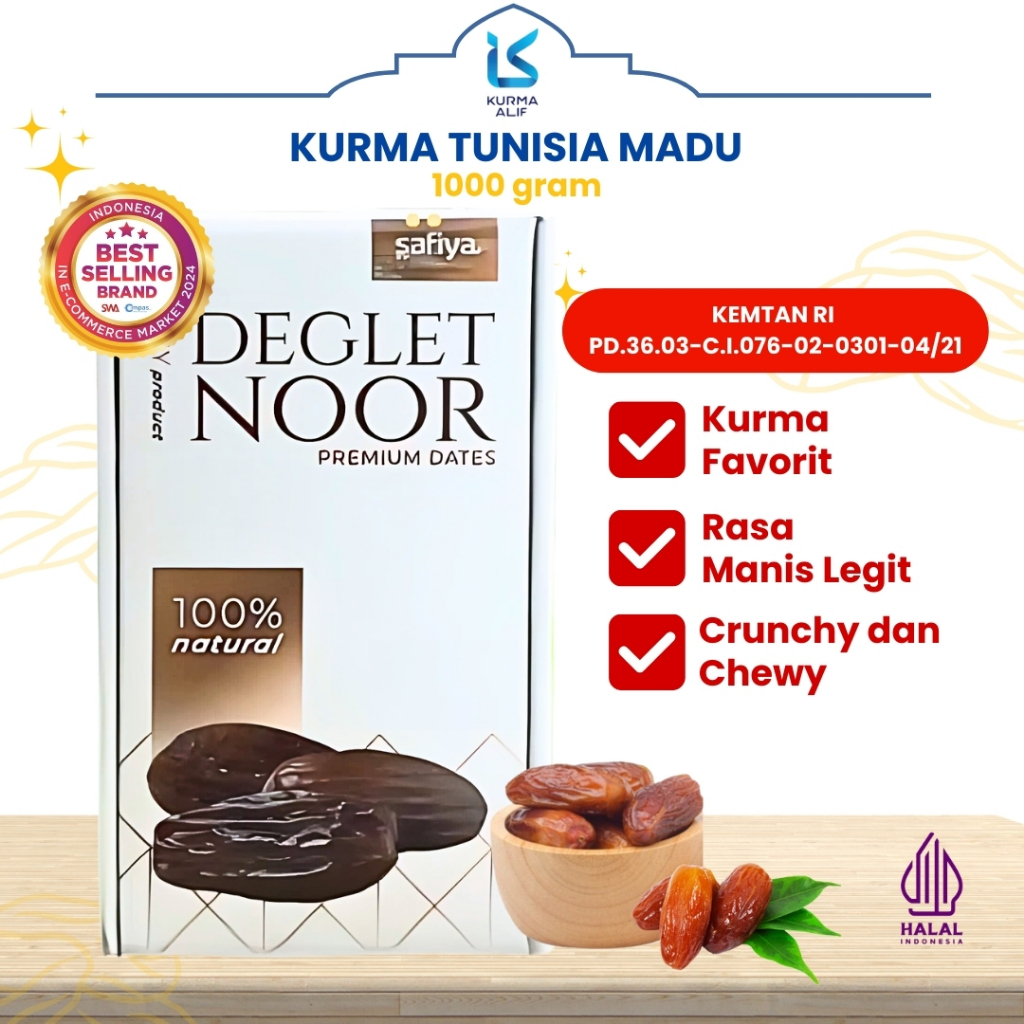 

Kurma Tunisia Madu Deglet Noor 1 Kg Tunisia Tanpa Tangkai