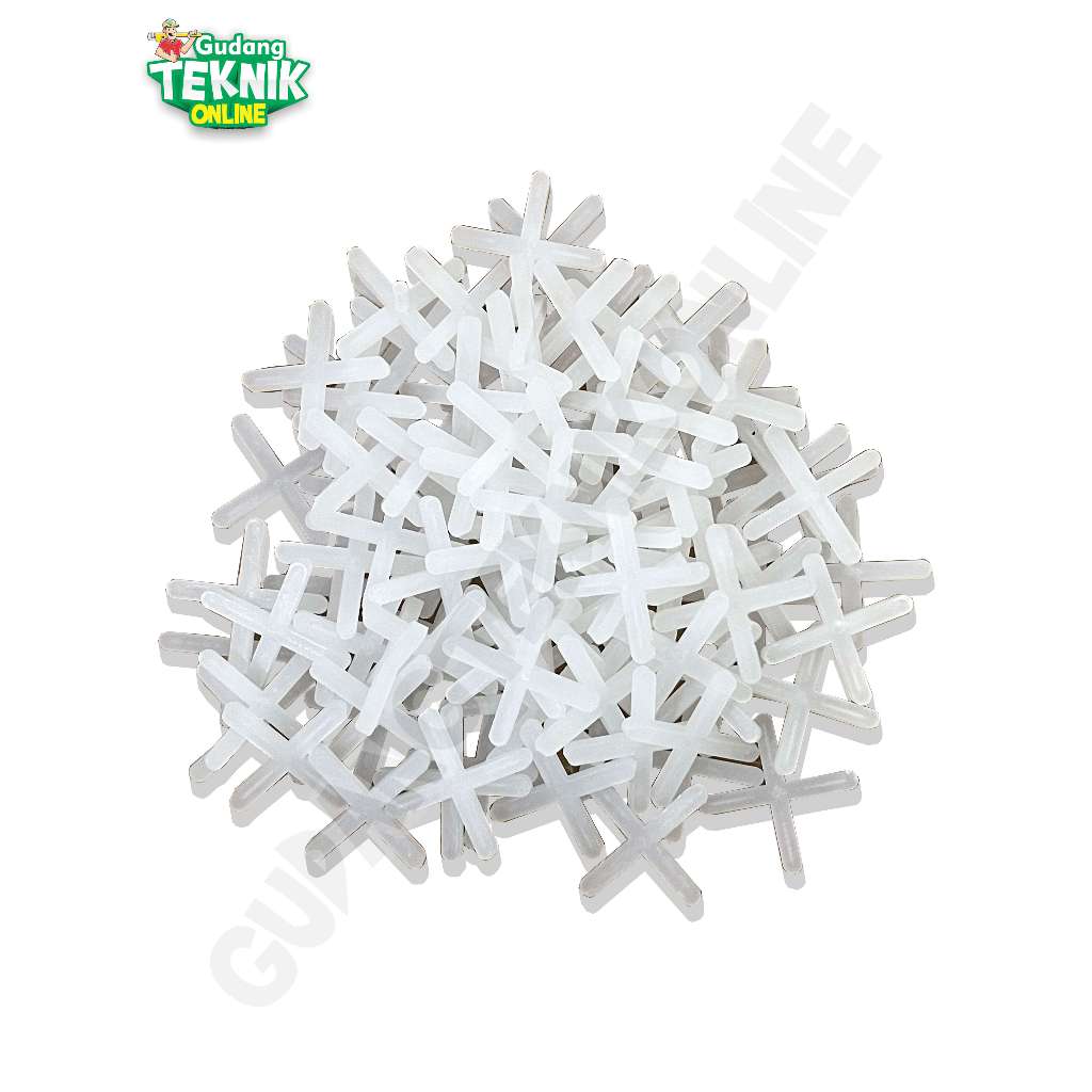 ( CROSS PUTIH ALDO ) ALDO Alat Perata NAT Keramik Silang Cross 1.0mm 1.5mm 2.0mm 2.5mm 3.0mm ALDO 10