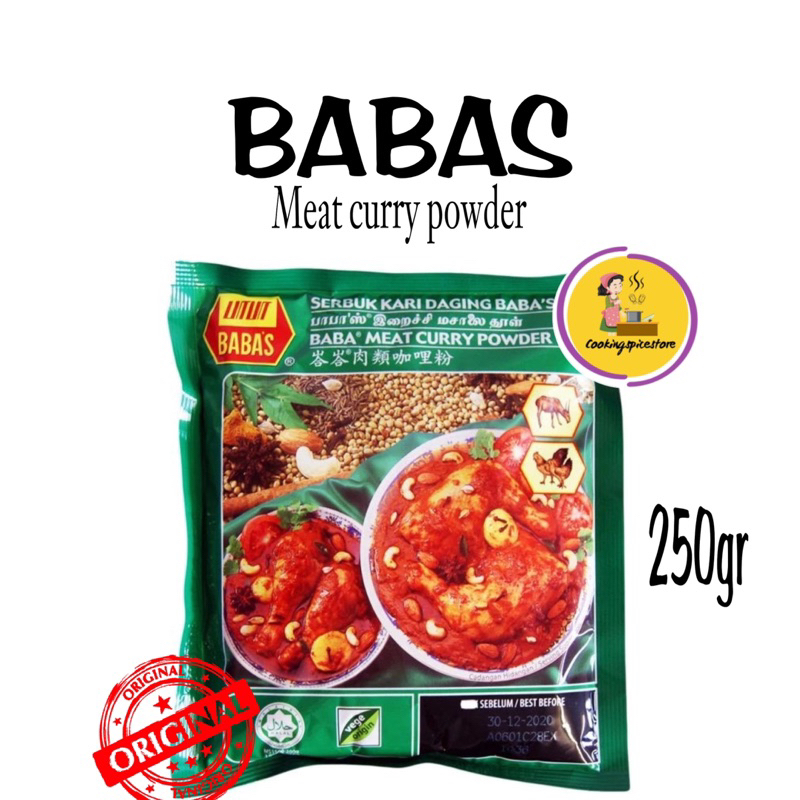 

BABAS HOT MEAT SPIC CURRY POWDER / BUMBU KARI DAGING PEDAS / FISH CURRY POWDER / BUMBU KARI IKAN 250gram