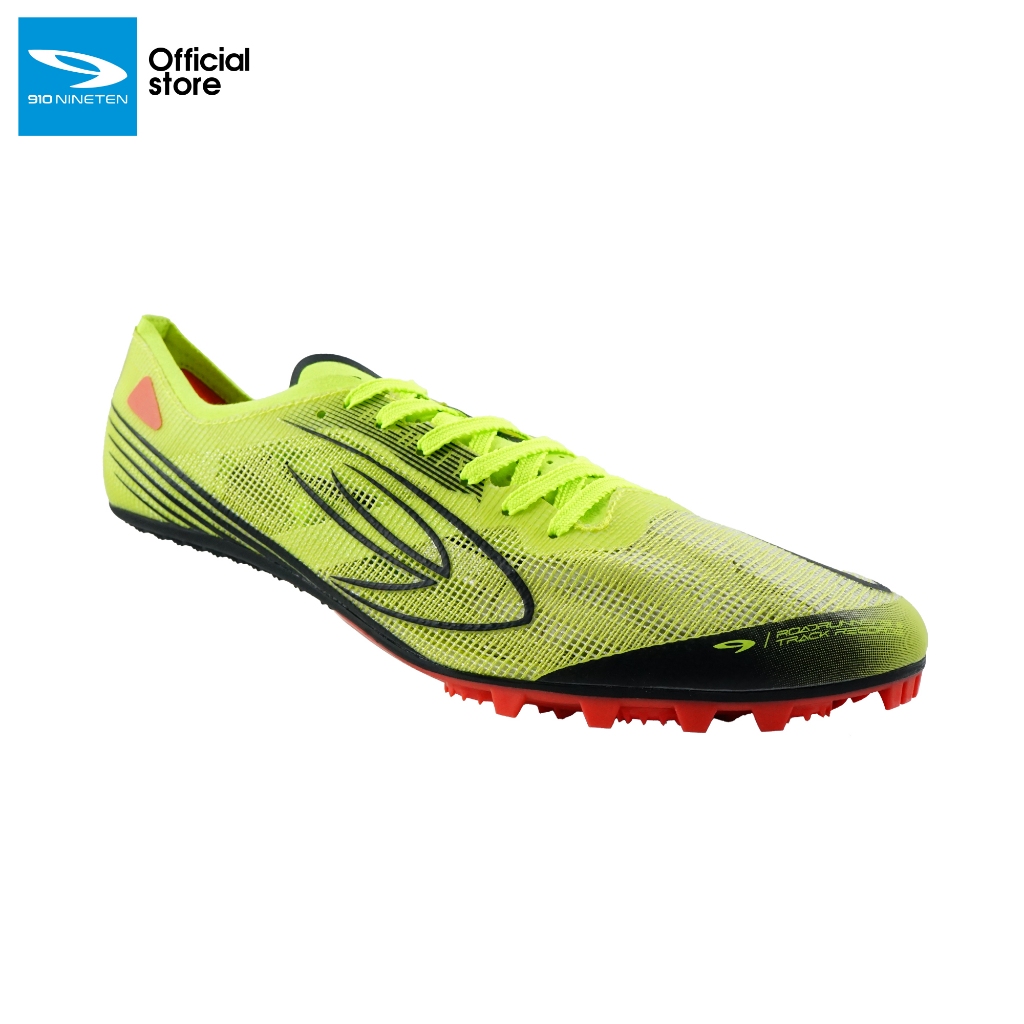 910 Nineten Haze Infinity Sprint Sepatu Lari - Hijau-Lime/Hitam/Merah