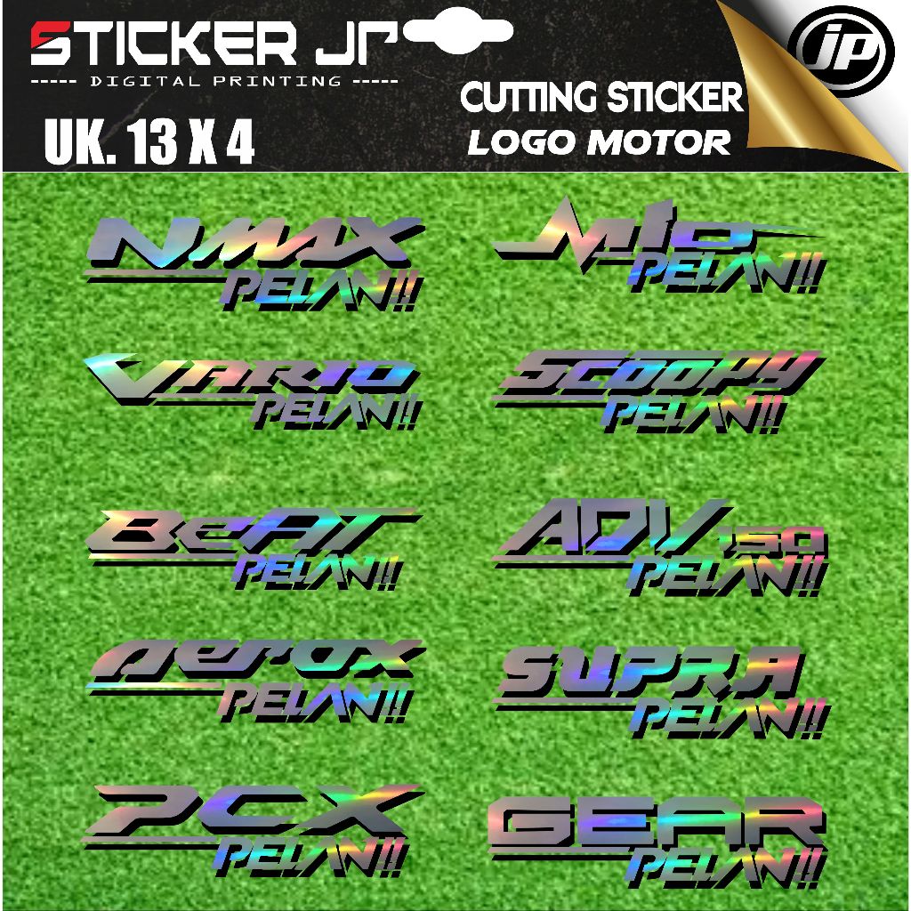 Stiker Pelan - Cutting Stiker Pelan Motor Beat Vario Nmax Pcx Adv Dan Custom Stiker Hologram JP