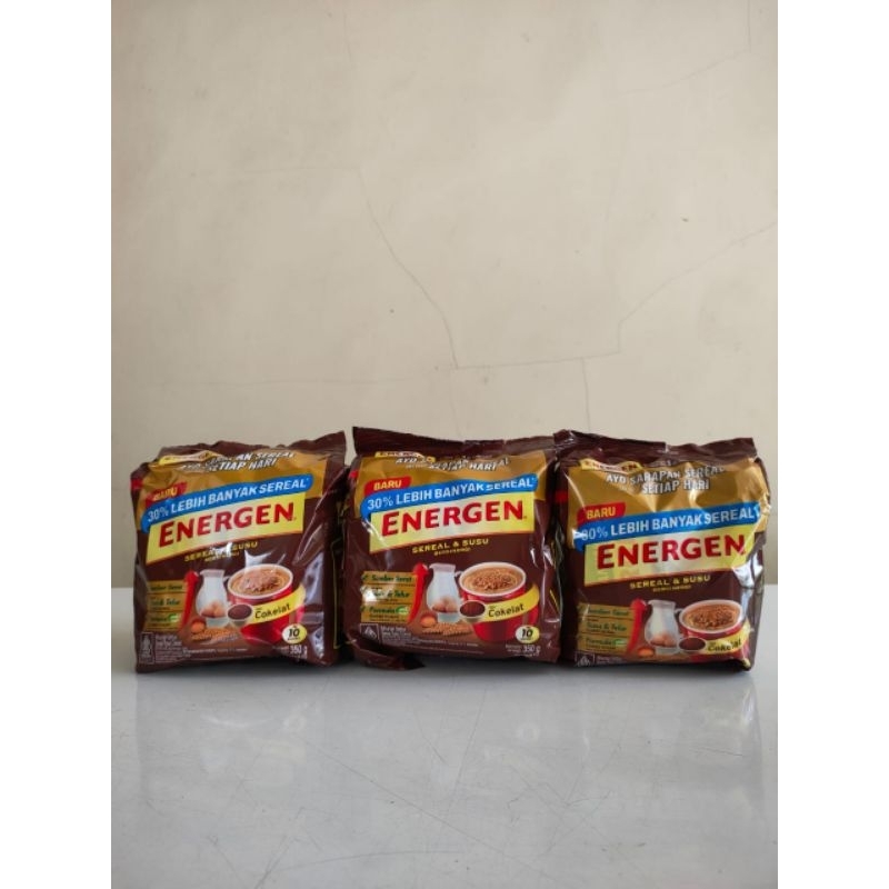 

ENERGEN CEREAL COKLAT ISI 10 SASET (10 X 35gr)