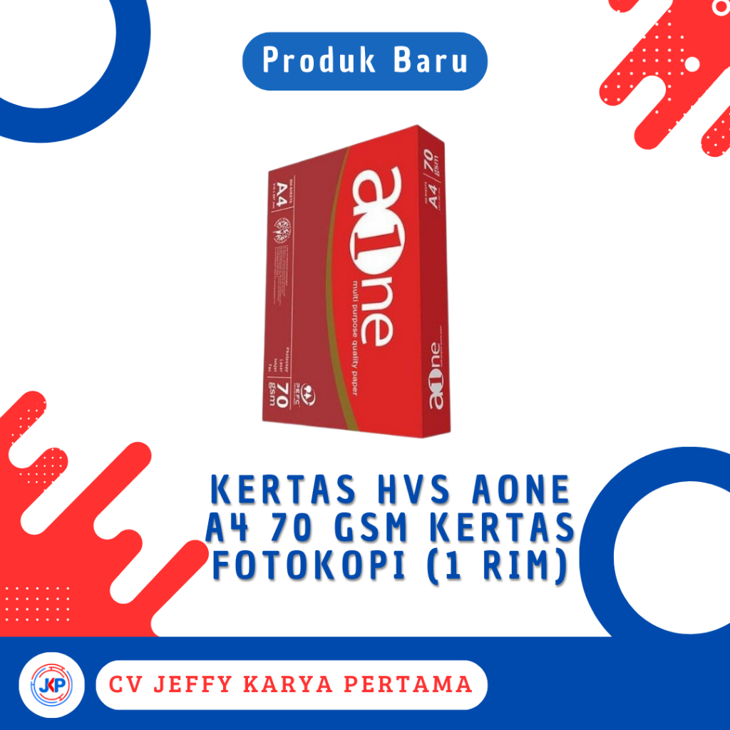 

Kertas HVS Aone A4 70 Gsm Kertas Fotokopi