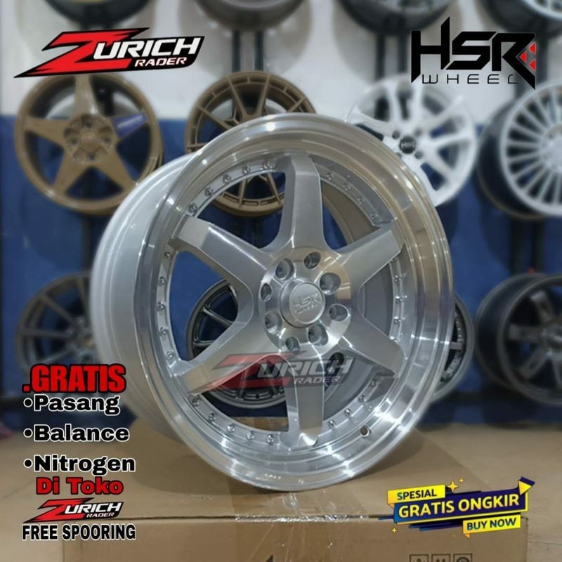 Velg Mobil Hsr Wheel Borgo Ring 17 Untuk Yaris Spresso Avanza Kijang Lancer Jazz Pelek R17 Celong