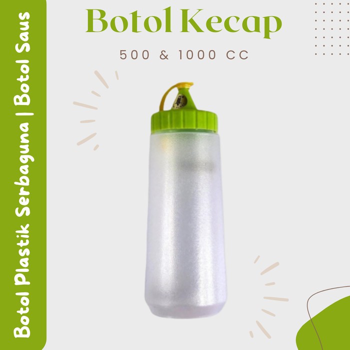 Botol Kecap 500 & 1000 cc | Botol Plastik Serbaguna | Botol Saus